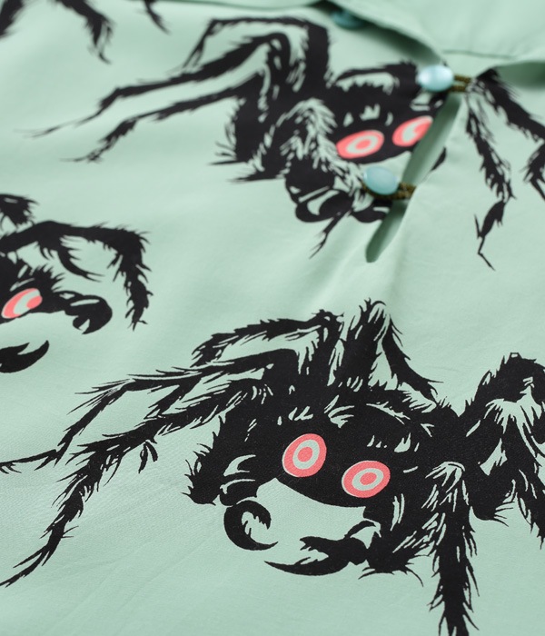 Lot No. SH38872 / HIGH DENSITY RAYON PULLOVER SHIRT TARANTULA