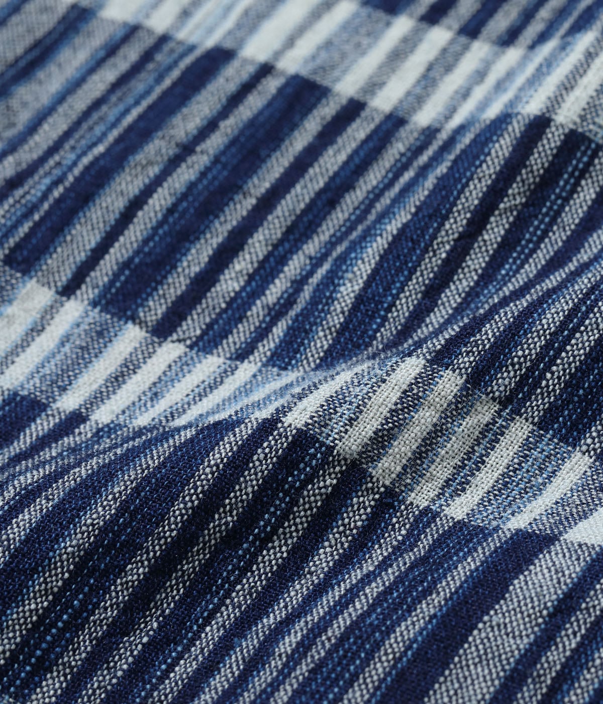 Lot No. SC29591 / FICTION ROMANCE 5oz. INDIGO CHECK WORK SHIRT