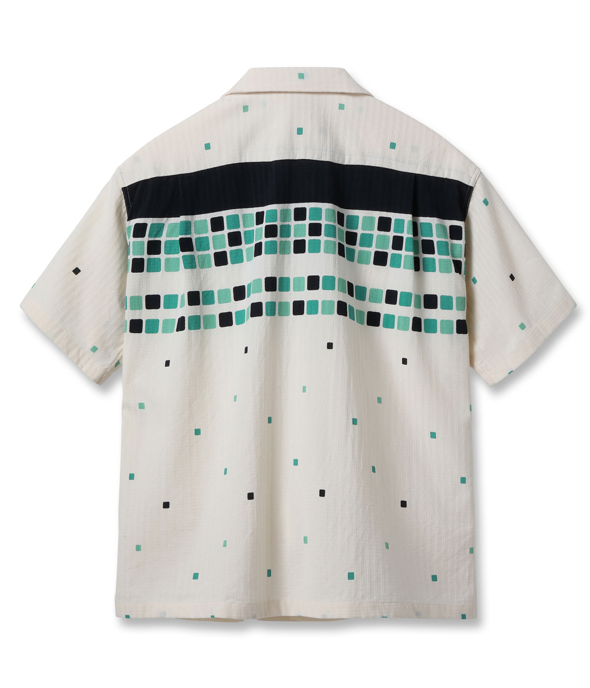 Lot No. SH39717 / DOBBY COTTON OPEN SHIRT ��SQUARE��