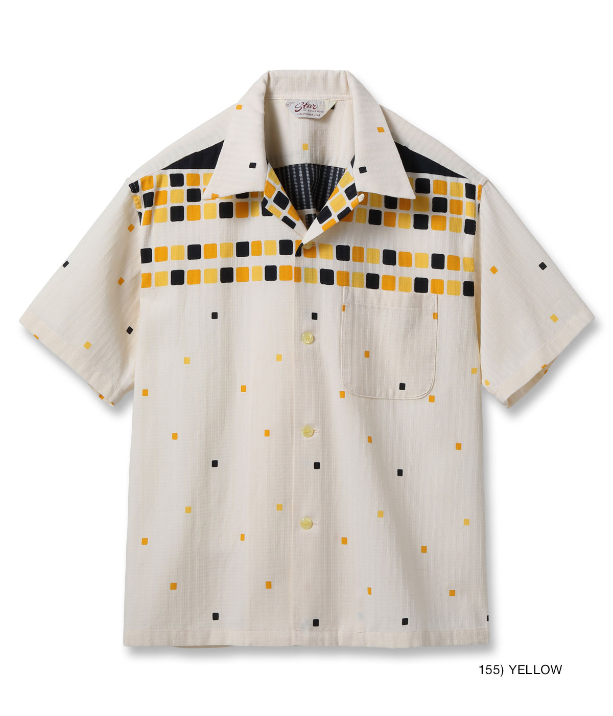 Lot No. SH39717 / DOBBY COTTON OPEN SHIRT ��SQUARE��