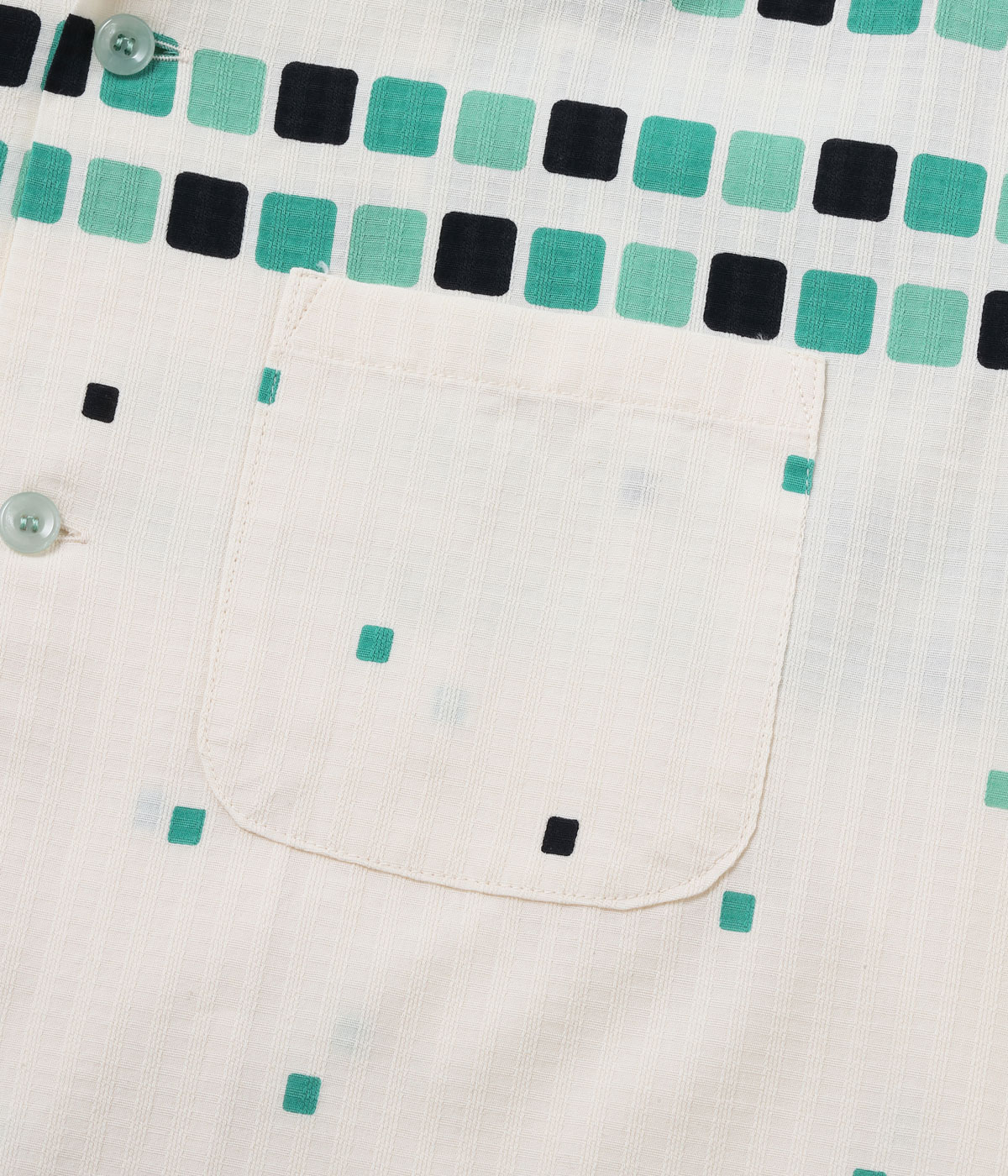 Lot No. SH39717 / DOBBY COTTON OPEN SHIRT ��SQUARE��