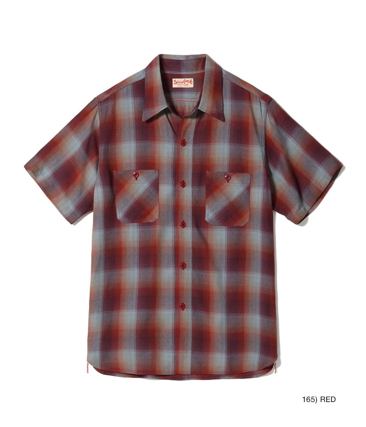 Lot No. SC39726 / RAYON TWILL CHECK WORK SHIRT