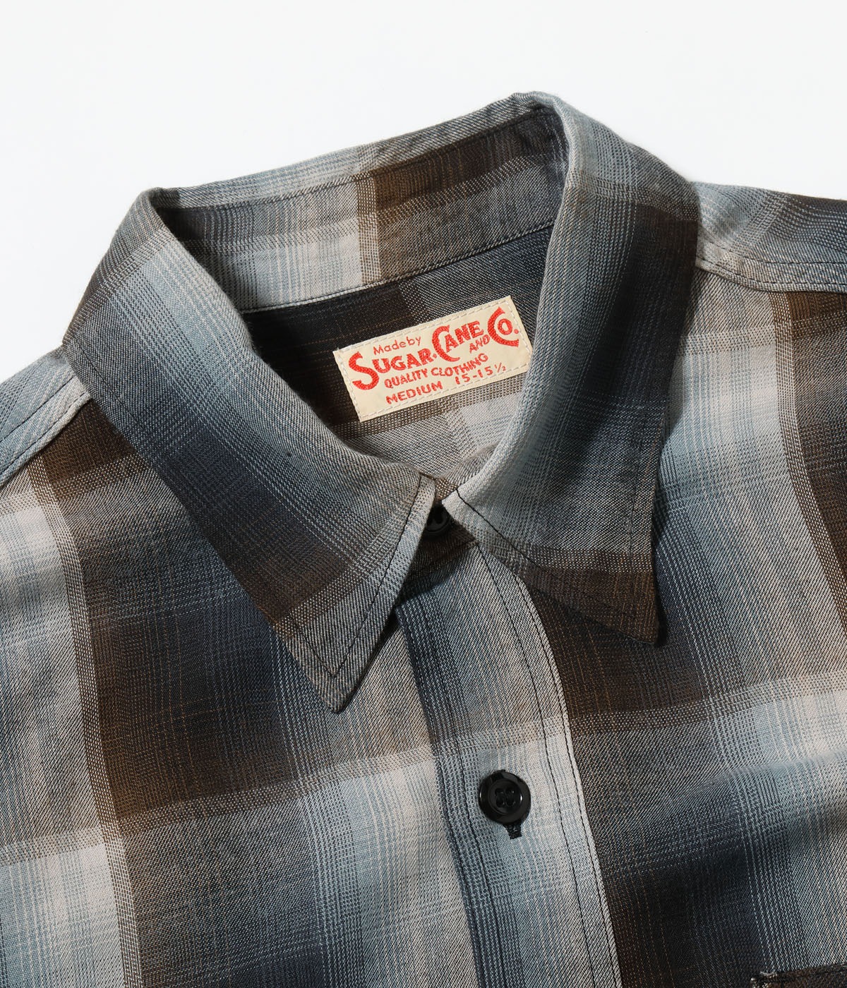 Lot No. SC39726 / RAYON TWILL CHECK WORK SHIRT