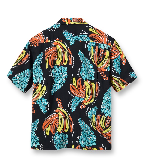 Lot No. SS38794 / RAYON HAWAIIAN SHIRT BANANA HARVEST