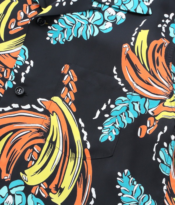 Lot No. SS38794 / RAYON HAWAIIAN SHIRT BANANA HARVEST