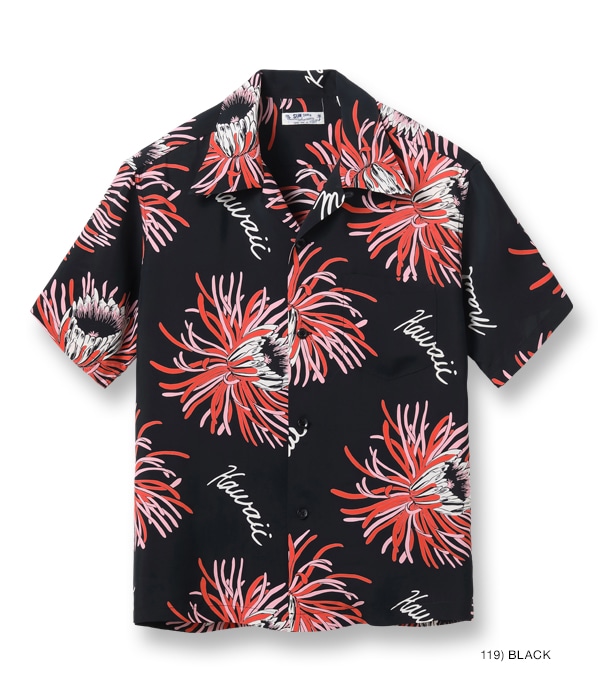 Lot No. SS39028 / RAYON HAWAIIAN SHIRT ��ISLAND BLOOM��