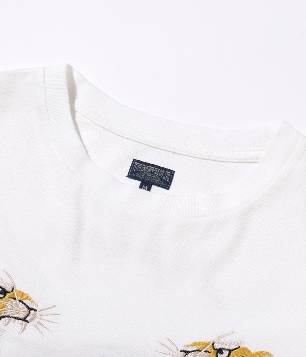 Lot No. TT69298 / LONG SLEEVE SUKA T-SHIRT EMBROIDERED TIGER