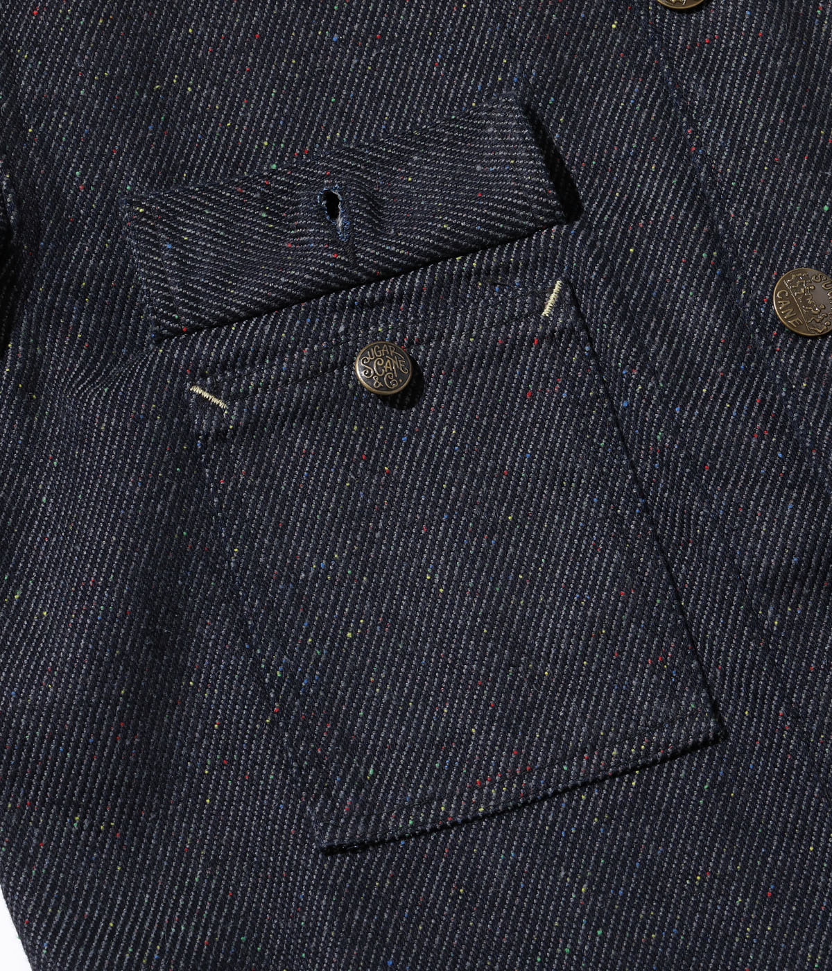Lot No. SC15445 / FICTION ROMANCE 13.7oz. INDIGO NEP DENIM WORK COAT