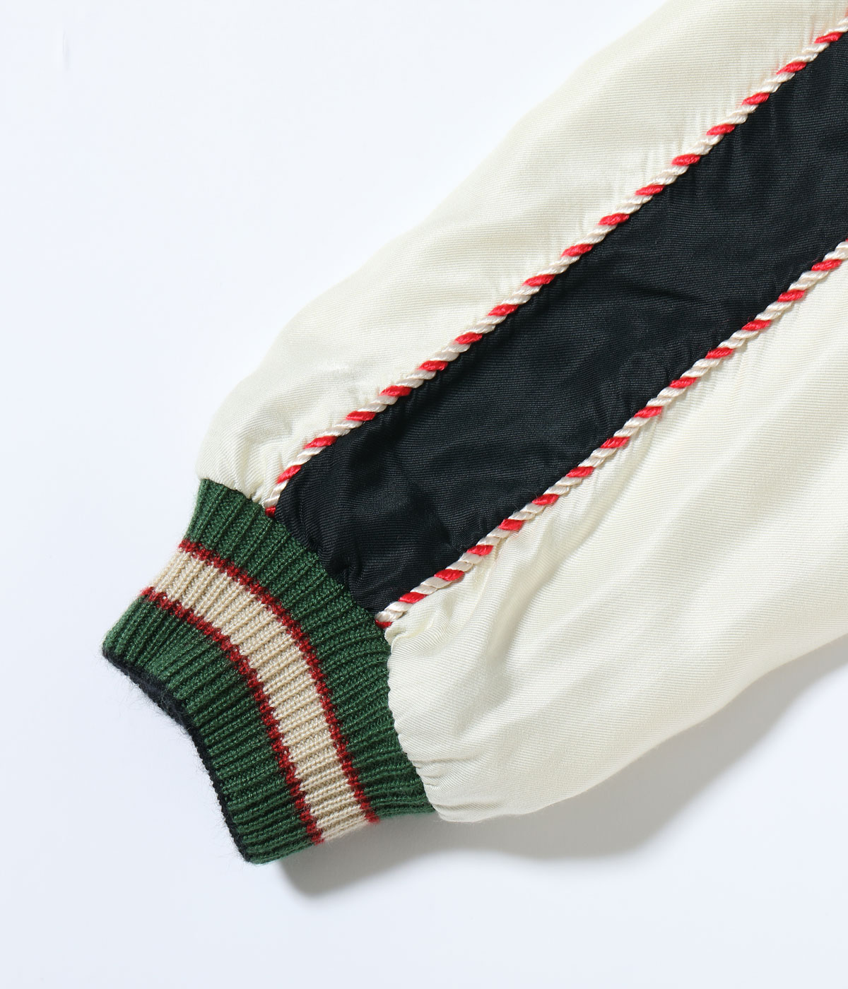 Lot No. TT15793-119 / Mid 1950s Style Acetate Souvenir Jacket ��RED TIGER�� �� ��EAGLE�� (AGING MODEL)