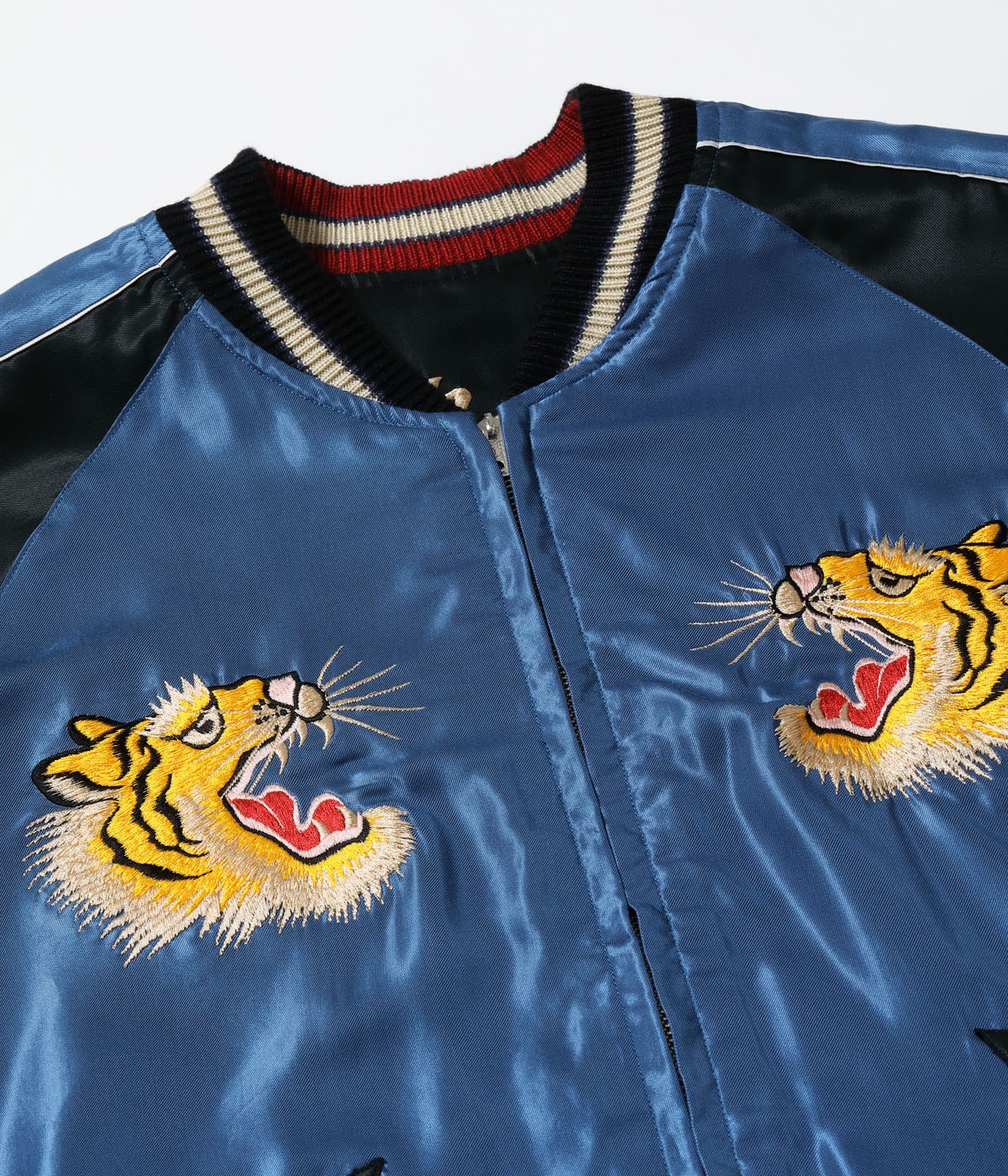 Lot No. TT15972-119 / Early 1950s Style Acetate Souvenir Jacket ��EAGLE�� �� ��ROARING TIGER��
