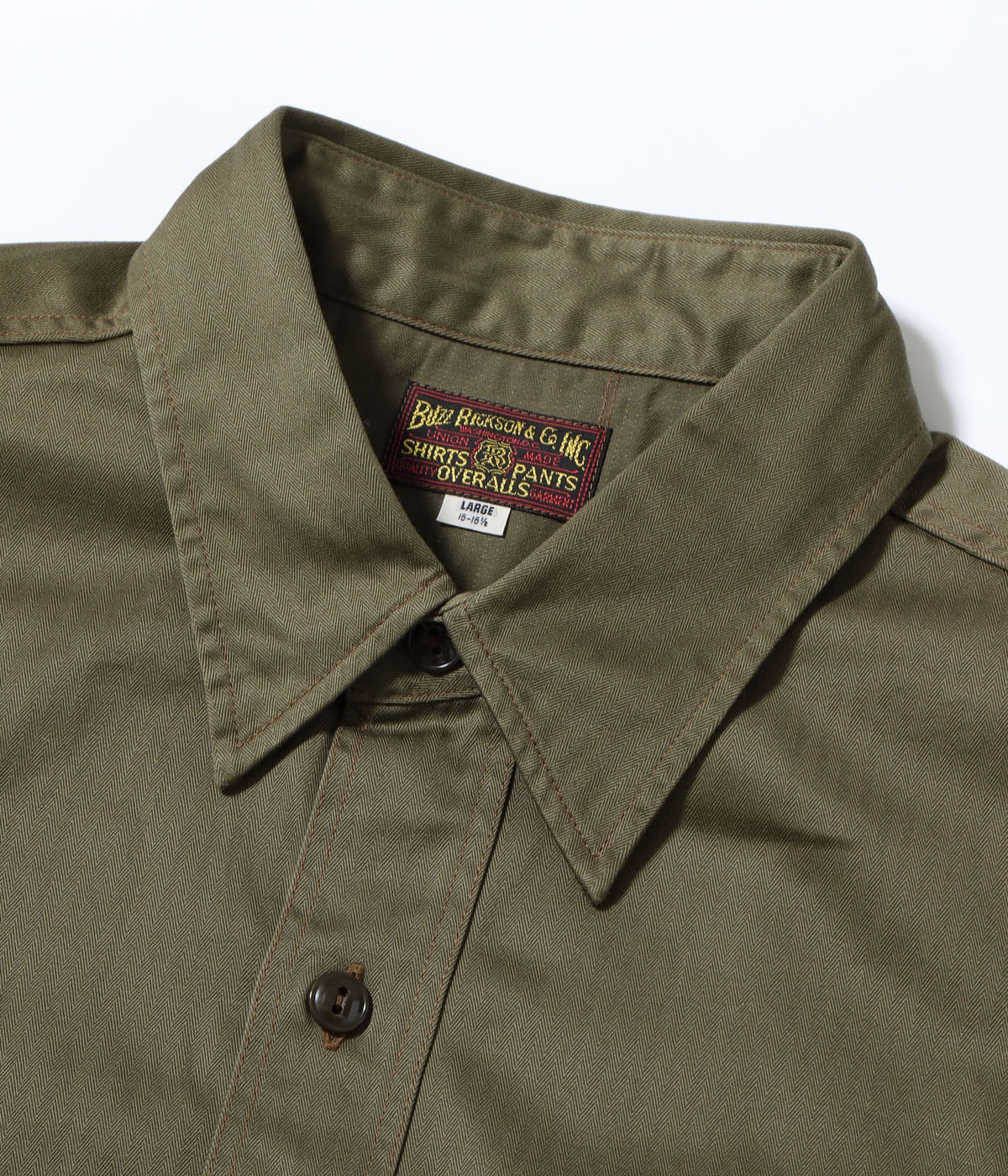 Lot No. BR39530 / HERRINGBONE WORK SHIRT (SHORT SLEEVE)
