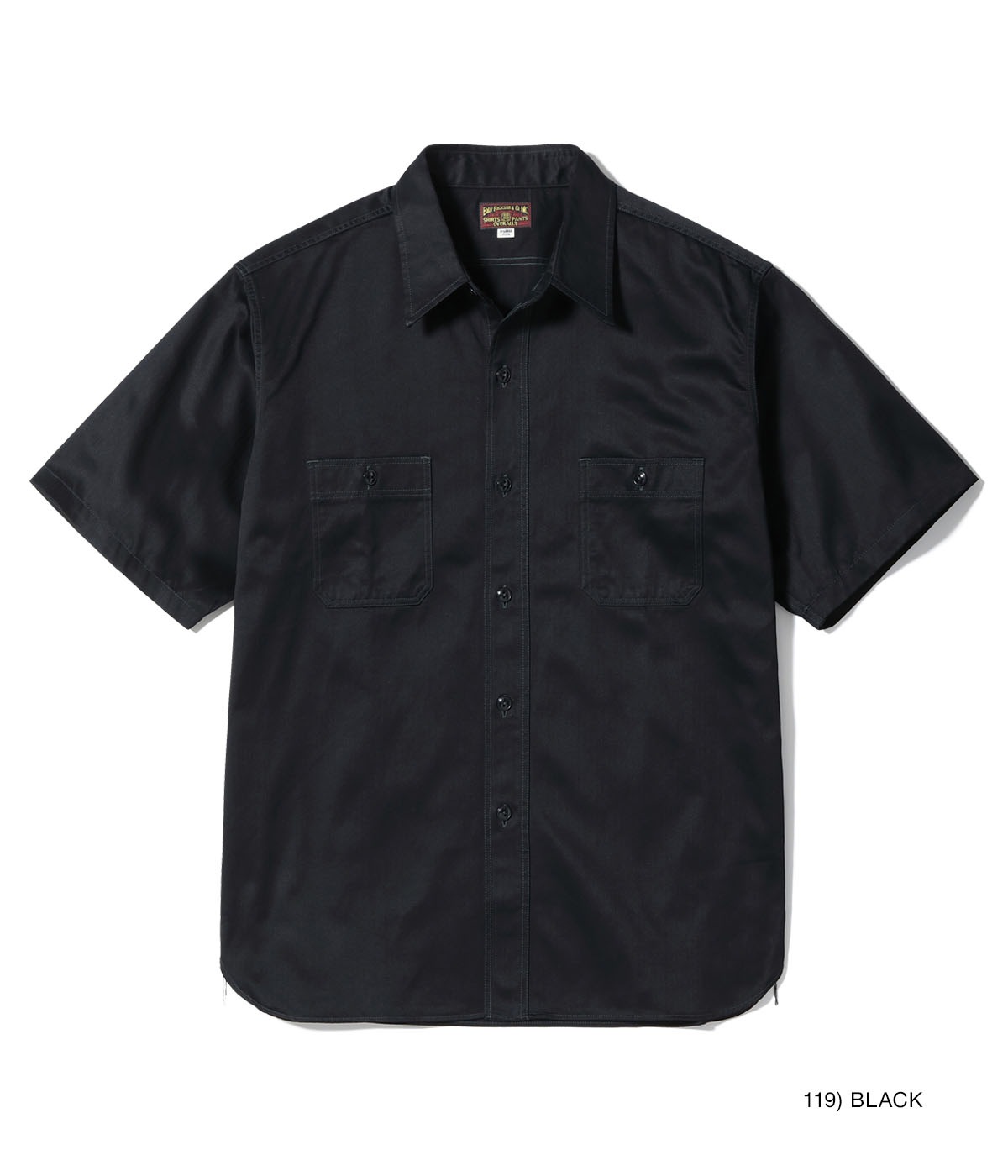 Lot No. BR38401 / HERRINGBONE WORK SHIRTS (SHORT SLEEVE)