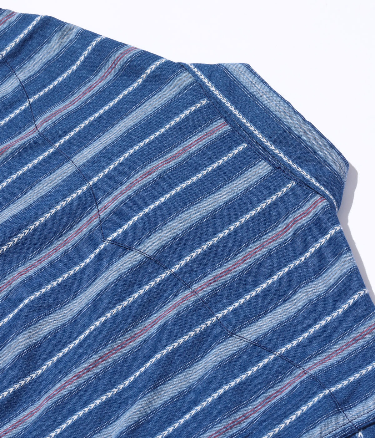 Lot No. SC29246 / NATIVE AMERICAN INDIGO STRIPE WESTERN SHIRT