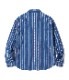 Lot No. SC29246 / NATIVE AMERICAN INDIGO STRIPE WESTERN SHIRT