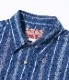 Lot No. SC29246 / NATIVE AMERICAN INDIGO STRIPE WESTERN SHIRT
