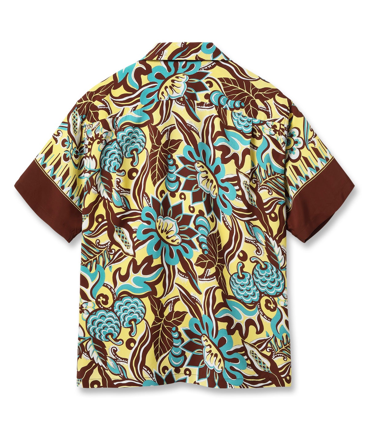 Lot No. SS39430 / RAYON HAWAIIAN SHIRT FLOWER FIELD BORDER