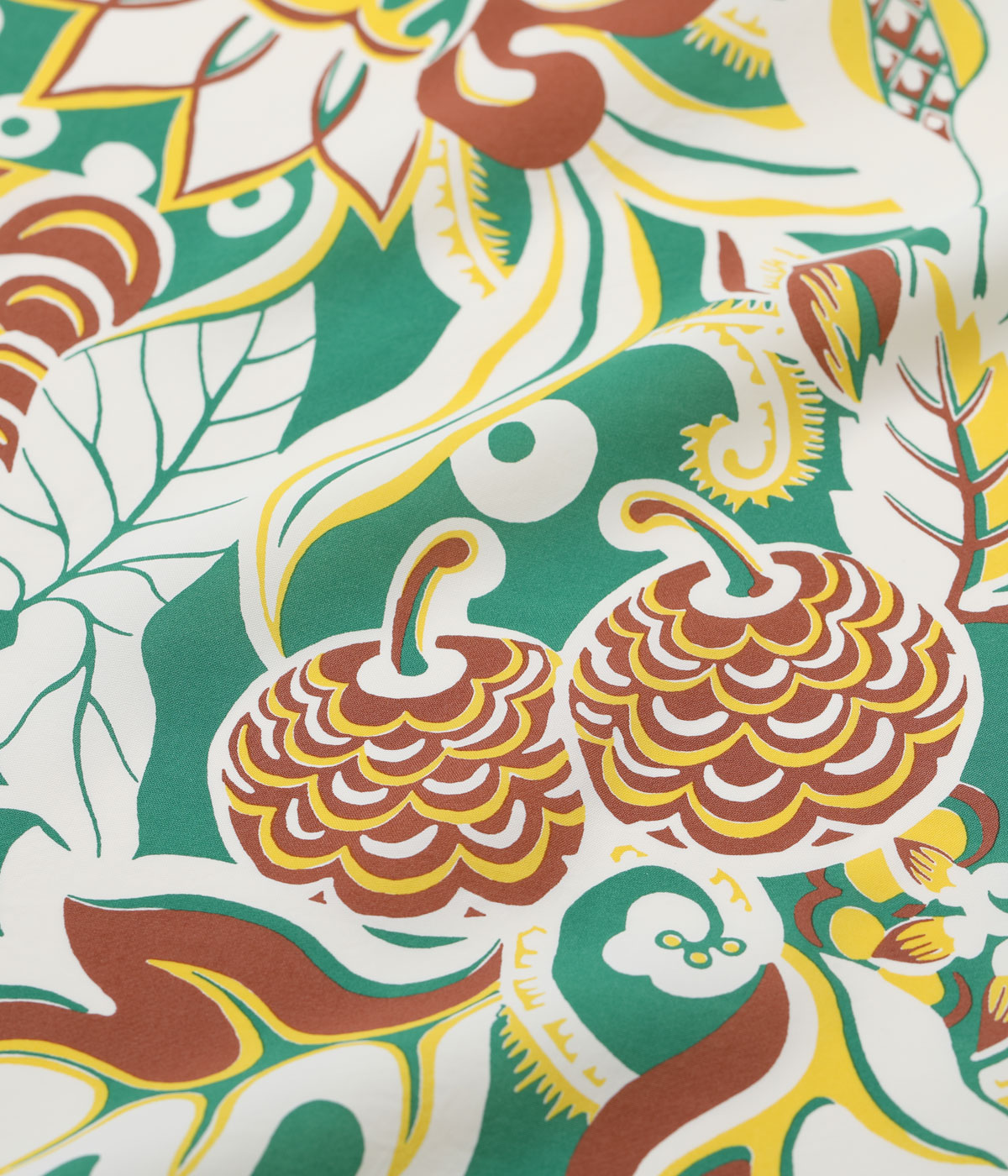 Lot No. SS39430 / RAYON HAWAIIAN SHIRT FLOWER FIELD BORDER