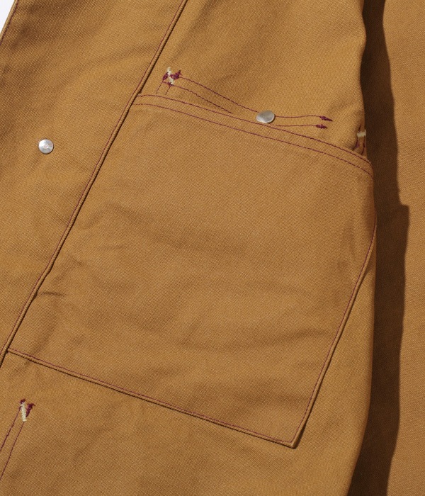 Lot No. SC14374 / 13oz. BROWN DUCK WORK COAT SUGAR CANE,SUGAR CANE