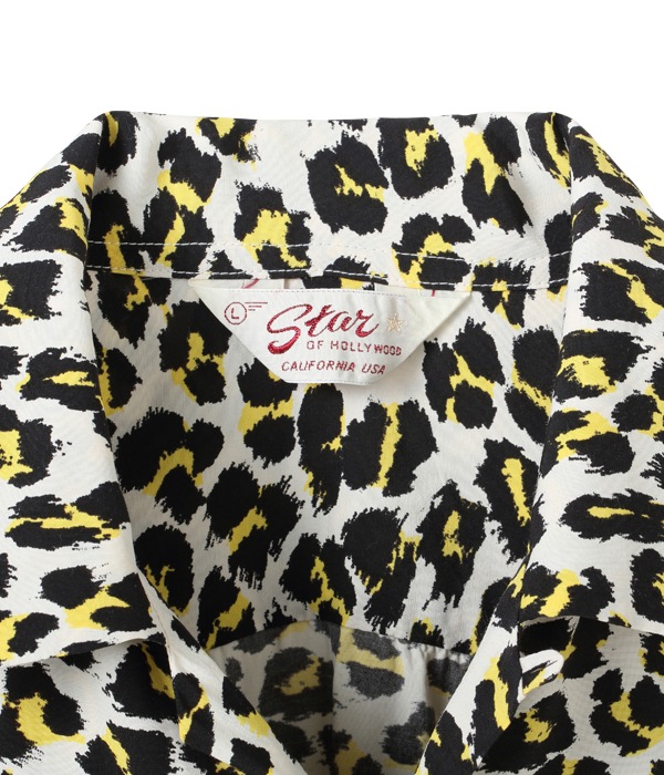 Lot No. SH28379 / HIGH DENSITY RAYON OPEN SHIRT ��LEOPARD�� (LONG SLEEVE)