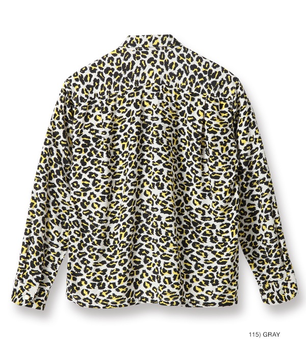 Lot No. SH28379 / HIGH DENSITY RAYON OPEN SHIRT ��LEOPARD�� (LONG SLEEVE)