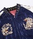 Lot No. TT14892-162 / Mid 1950s Style Acetate Souvenir Jacket EAGLE & DRAGON  WHITE DRAGON