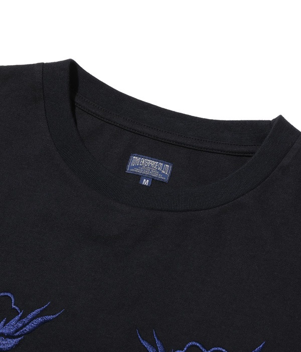 Lot No. TT69299 / LONG SLEEVE SUKA T-SHIRT EMBROIDERED ��EAGLE, TIGER & DRAGON��