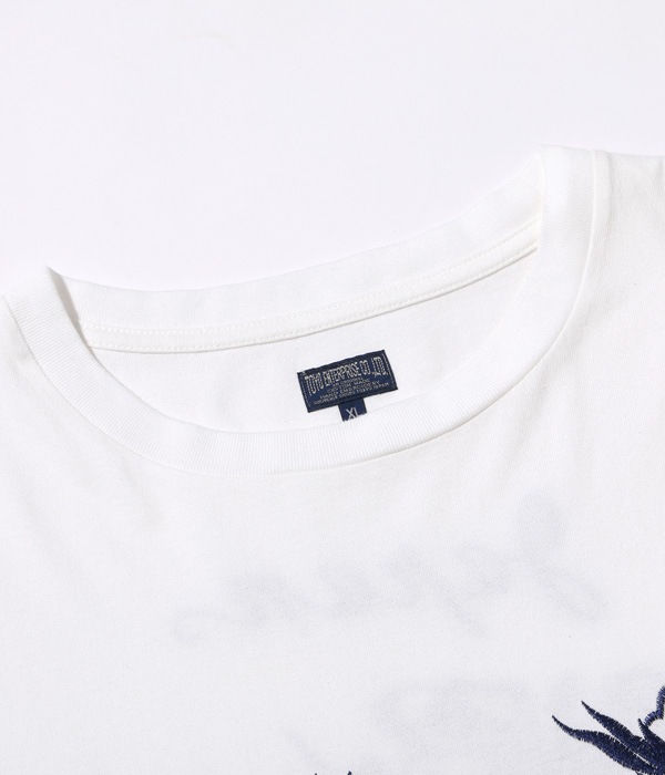 Lot No. TT69299 / LONG SLEEVE SUKA T-SHIRT EMBROIDERED ��EAGLE, TIGER & DRAGON��