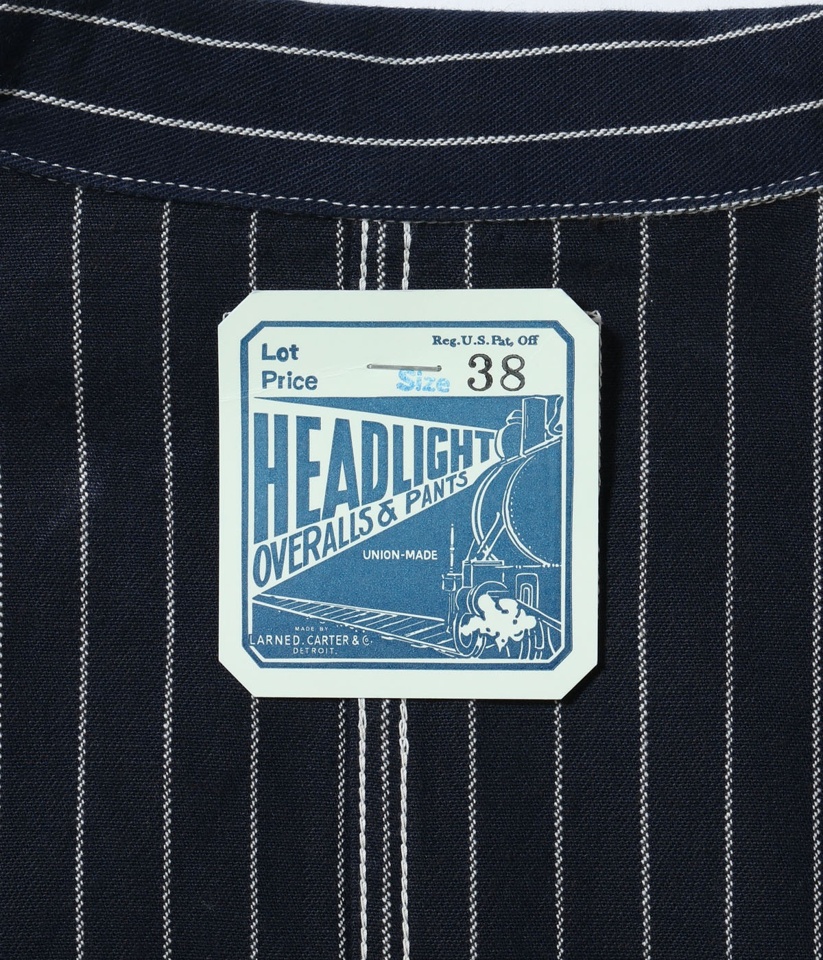 Lot No. HD15647 / HEADLIGHT 8oz. SPECIAL WOVEN STRIPE DENIM WORK COAT