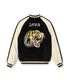Lot No. TT15795-119 / Mid 1950s Style Velveteen (Two-tone)  Acetate Souvenir Jacket TIGER HEAD  GOLD DRAGON