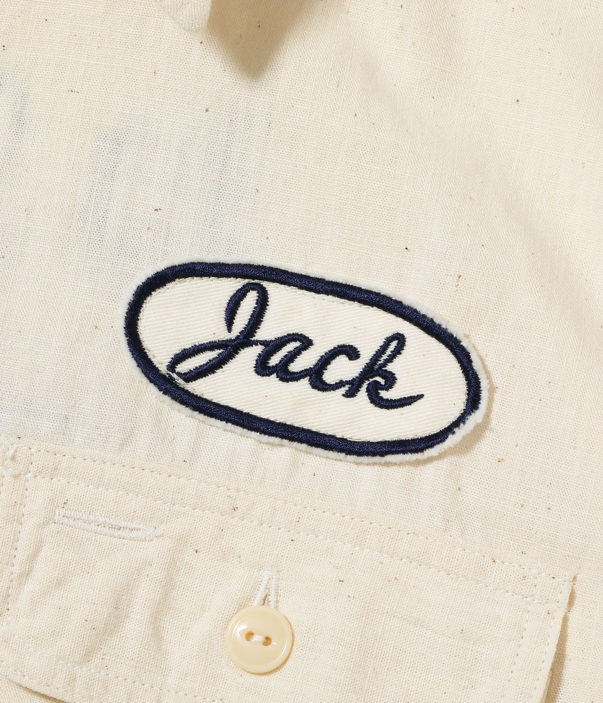 Lot No. SC39731 / CHAMBRAY WORK SHIRT with CHAIN EMBROIDERED