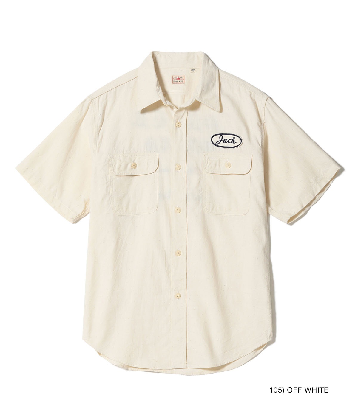 Lot No. SC39731 / CHAMBRAY WORK SHIRT with CHAIN EMBROIDERED