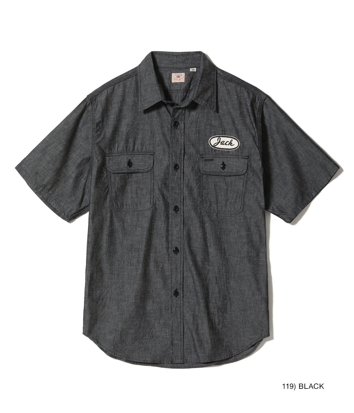 Lot No. SC39731 / CHAMBRAY WORK SHIRT with CHAIN EMBROIDERED