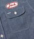 Lot No. SC39731 / CHAMBRAY WORK SHIRT with CHAIN EMBROIDERED