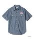 Lot No. SC39731 / CHAMBRAY WORK SHIRT with CHAIN EMBROIDERED