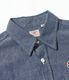 Lot No. SC39731 / CHAMBRAY WORK SHIRT with CHAIN EMBROIDERED