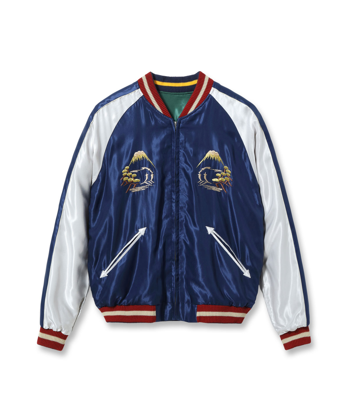 Lot No. TT15972-145 / Early 1950s Style Acetate Souvenir Jacket ��ROARING TIGER�� �� ��EAGLE��