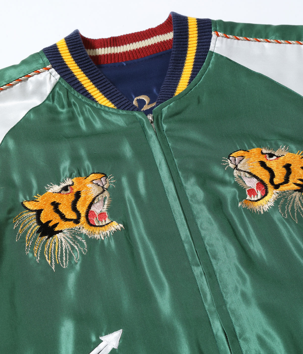 Lot No. TT15972-145 / Early 1950s Style Acetate Souvenir Jacket ��ROARING TIGER�� �� ��EAGLE��