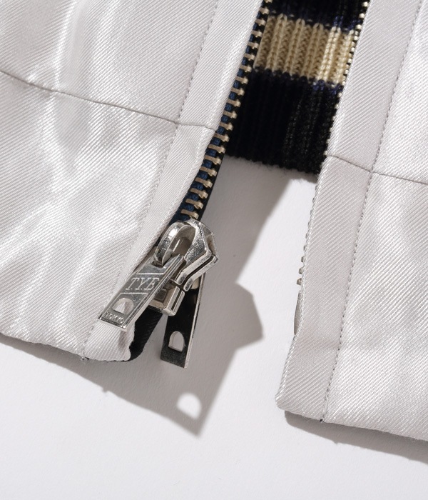 Lot No. TT14892-190 / Early 1950s Style Acetate Souvenir Jacket ROARING TIGER  LANDSCAPE