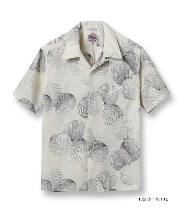 Lot No. DK39094 / DUKE KAHANAMOKU COTTON / LINEN HAWAIIAN SHIRT DUKE'S SHELL