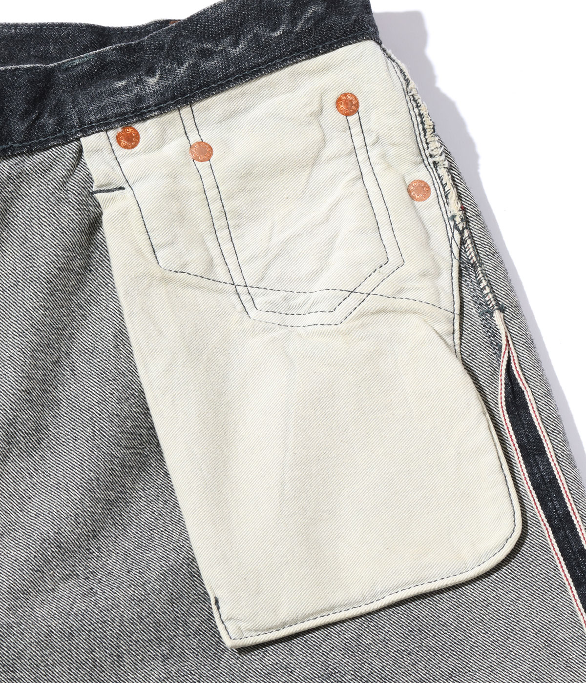 Lot No. SC42460H / 14.25oz. BLACK DENIM 1947 HARD WASH MODEL (REGULAR STRAIGHT)