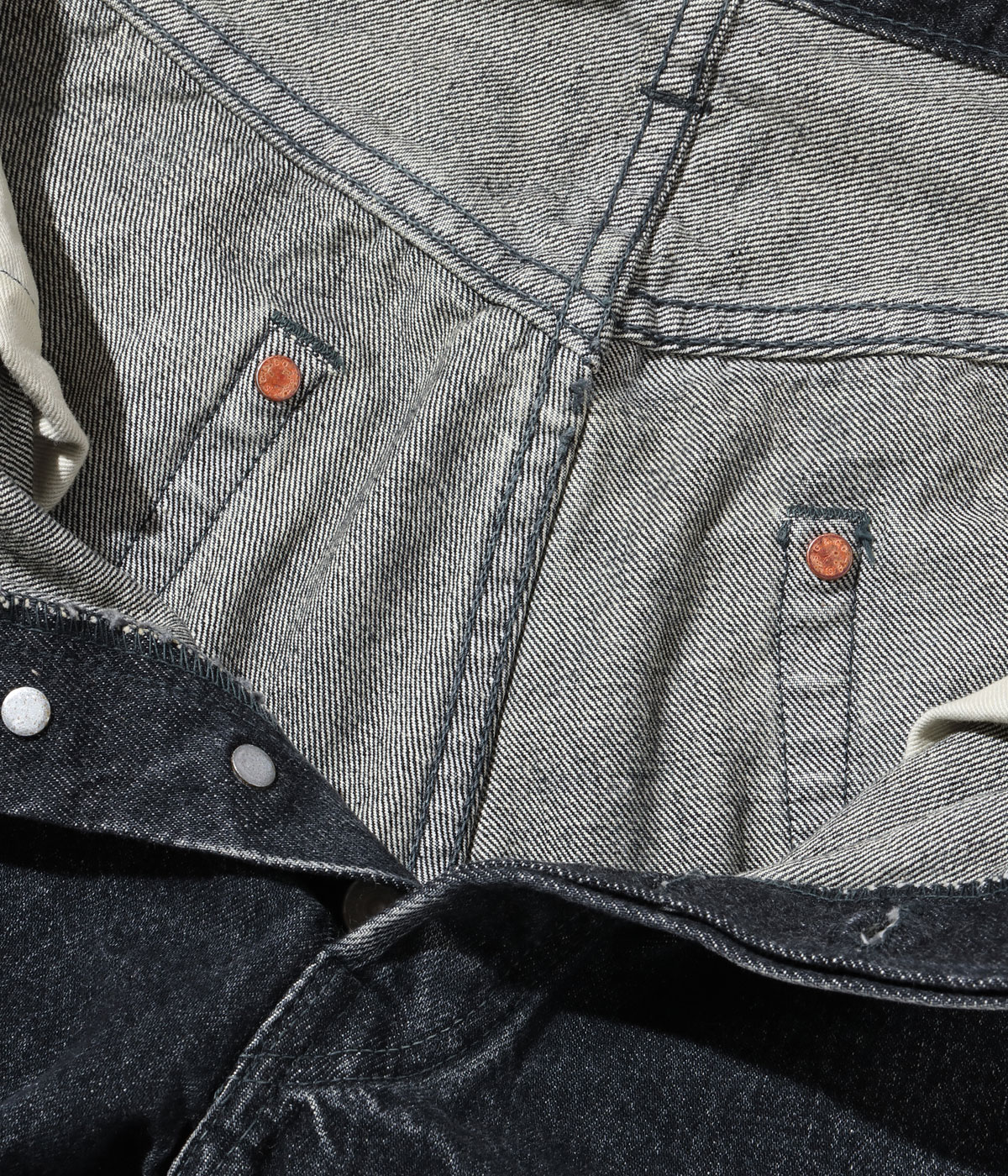 Lot No. SC42460H / 14.25oz. BLACK DENIM 1947 HARD WASH MODEL (REGULAR STRAIGHT)