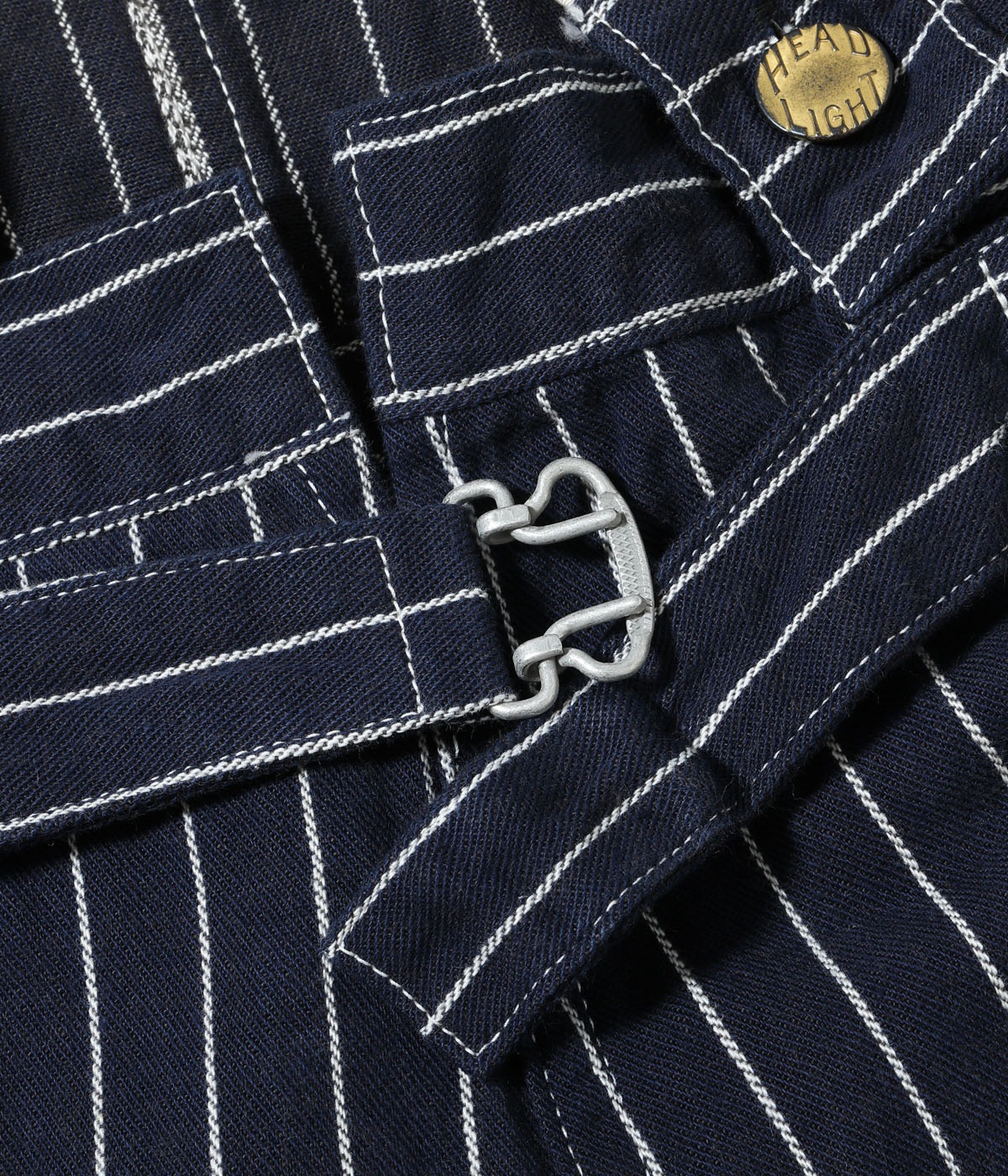 Lot No. HD42498 / HEADLIGHT 8oz. SPECIAL WOVEN STRIPE DENIM LOW BACK OVERALLS