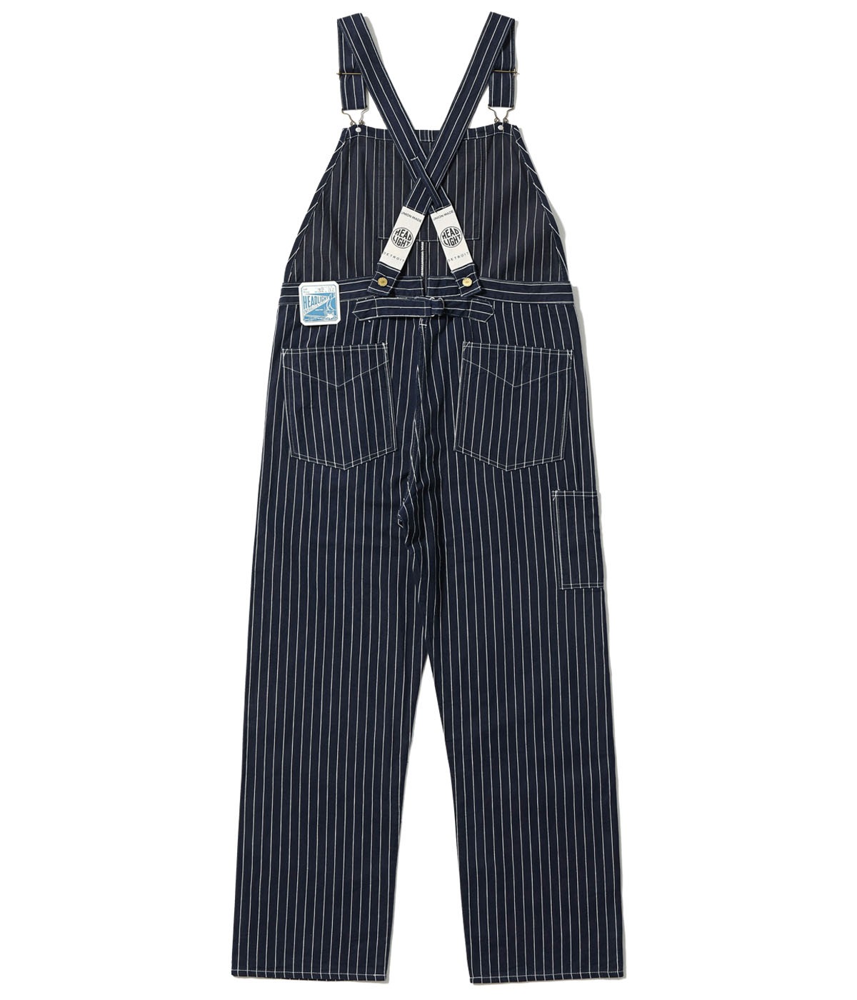 Lot No. HD42498 / HEADLIGHT 8oz. SPECIAL WOVEN STRIPE DENIM LOW BACK OVERALLS