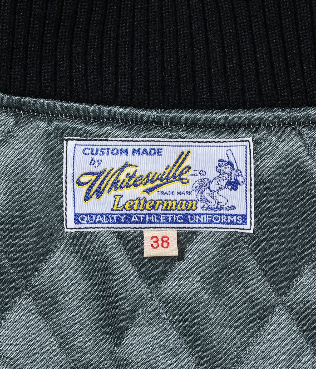 Lot No. WV15784-119 / 30oz. WOOL MELTON AWARD JACKET POLAR BEAR (BLACK)