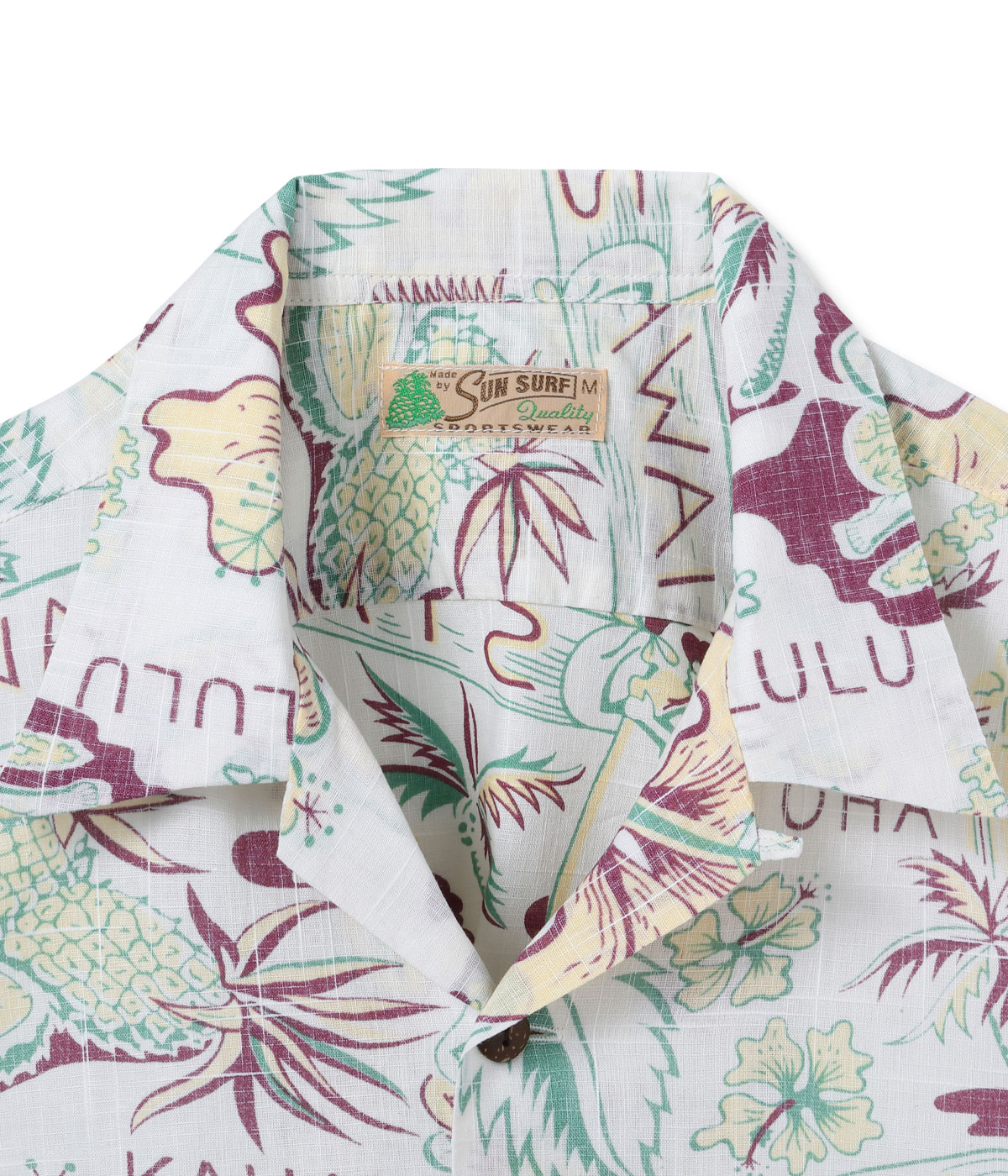 Lot No. SS39693 / COTTON LINEN SLUBYARN HAWAIIAN SHIRT ��STATE OF HAWAII��
