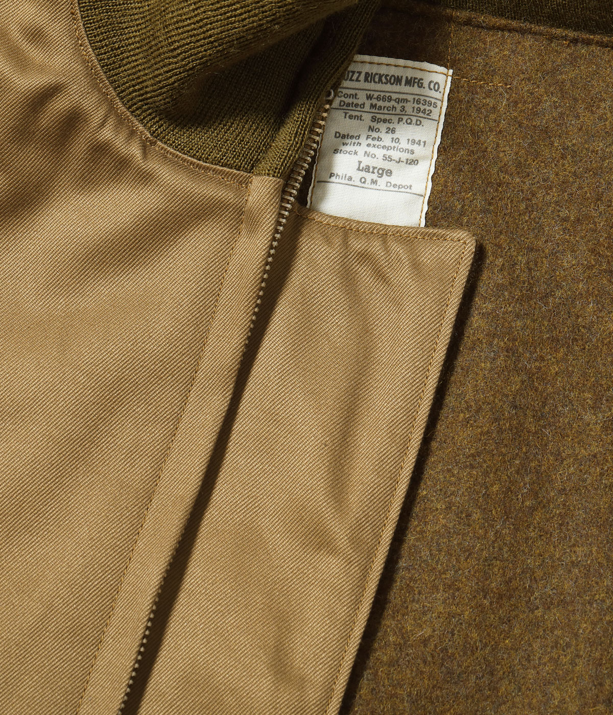 Lot No. BR15755 / Type TANKERS SLASH POCKET ��BUZZ RICKSON MFG. CO.��