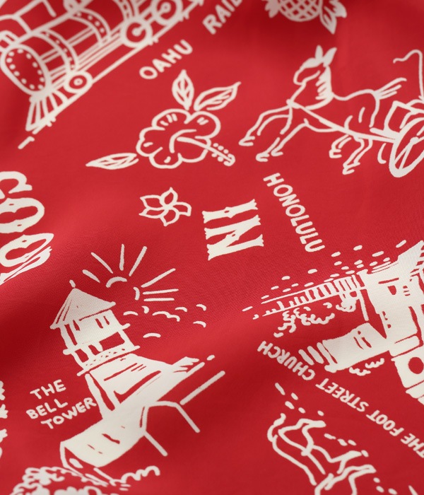 Lot No. SS38791 / RAYON HAWAIIAN SHIRT ��GOOD OLD DAYS��