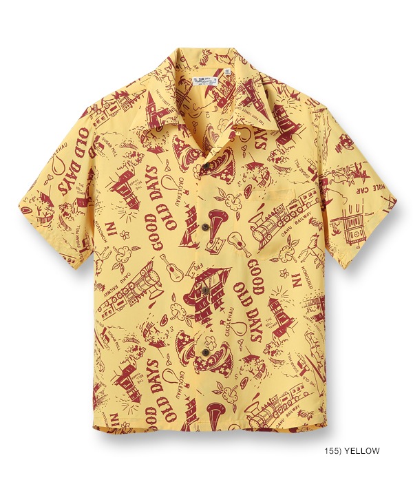 Lot No. SS38791 / RAYON HAWAIIAN SHIRT ��GOOD OLD DAYS��