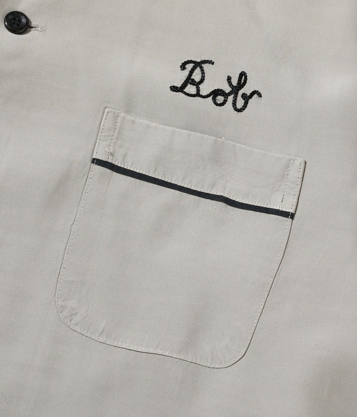 Lot No. SE39456 / RAYON BOWLING SHIRT PIPING