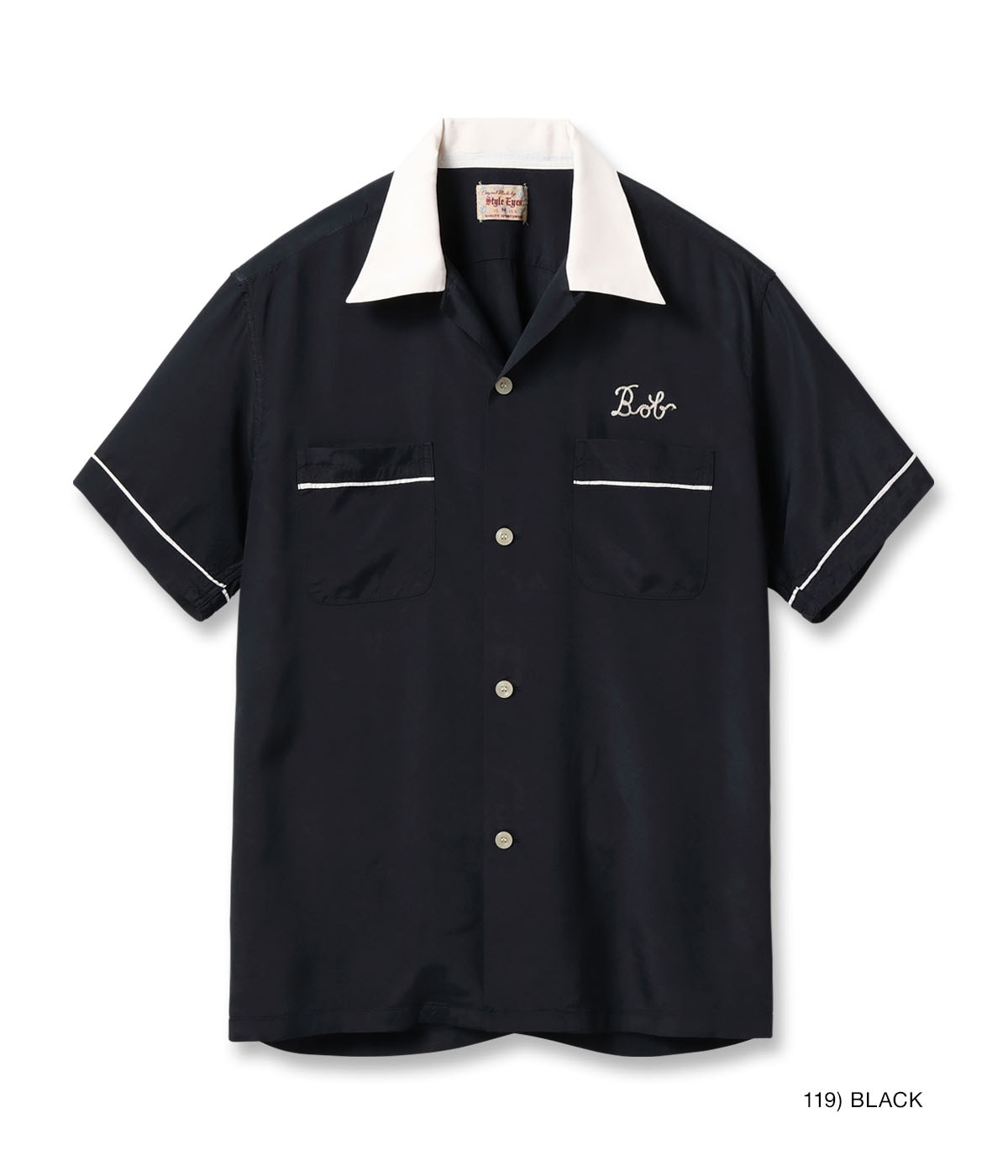 Lot No. SE39456 / RAYON BOWLING SHIRT PIPING